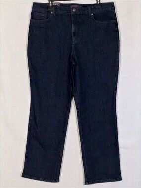 Gloria Vanderbilt Amanda Jeans Womens 18 Short Portland Dark Wash Tapered NWT